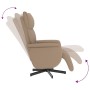 Cappuccino synthetic leather recliner with footrest by , Armchairs - Ref: Foro24-356588, Price: 209,94 €, Discount: %