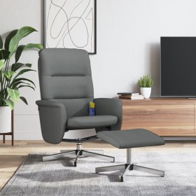 Dark gray fabric reclining massage chair with footrest by , Armchairs - Ref: Foro24-356583, Price: 137,79 €, Discount: %