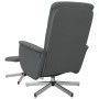 Sillón reclinable de masaje con reposapiés tela gris oscuro de , Sillones - Ref: Foro24-356583, Precio: 130,52 €, Descuento: %