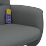 Dark gray fabric reclining massage chair with footrest by , Armchairs - Ref: Foro24-356583, Price: 137,79 €, Discount: %