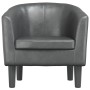 Sillón cuero sintético gris de , Sillones - Ref: Foro24-356486, Precio: 148,88 €, Descuento: %