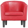 Sillón cuero sintético rojo de , Sillones - Ref: Foro24-356490, Precio: 148,76 €, Descuento: %