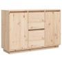 Aparador de madera maciza de pino 110x34x75 cm de , Aparadores - Ref: Foro24-840150, Precio: 142,09 €, Descuento: %