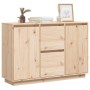 Aparador de madera maciza de pino 110x34x75 cm de , Aparadores - Ref: Foro24-840150, Precio: 142,09 €, Descuento: %