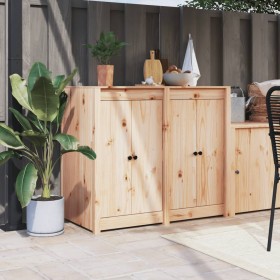 Solid pine wood outdoor kitchen cabinet by , Kitchen cabinets - Ref: Foro24-3196155, Price: 179,13 €, Discount: %