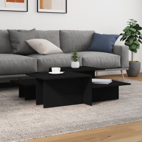 2 black plywood coffee tables by , Coffee table - Ref: Foro24-3216150, Price: 68,99 €, Discount: %