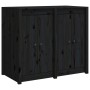 Outdoor kitchen cabinet solid black pine wood by , Kitchen cabinets - Ref: Foro24-3196157, Price: 237,22 €, Discount: %