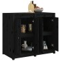 Outdoor kitchen cabinet solid black pine wood by , Kitchen cabinets - Ref: Foro24-3196157, Price: 237,22 €, Discount: %