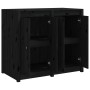 Outdoor kitchen cabinet solid black pine wood by , Kitchen cabinets - Ref: Foro24-3196157, Price: 237,22 €, Discount: %