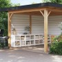 Outdoor kitchen furniture 4 pieces solid white pine wood by , Kitchen cabinets - Ref: Foro24-3196160, Price: 563,46 €, Discou...