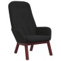 Black velvet relaxation armchair by , Armchairs - Ref: Foro24-341224, Price: 118,99 €, Discount: %