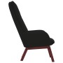 Black velvet relaxation armchair by , Armchairs - Ref: Foro24-341224, Price: 118,99 €, Discount: %