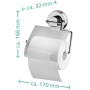 RIDDER Toilet paper holder 17x3.2x16.6 cm chrome 12100000 by , toilet paper holder - Ref: Foro24-421522, Price: 18,86 €, Disc...