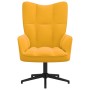 Sillón de relax de terciopelo amarillo mostaza de , Sillones - Ref: Foro24-328102, Precio: 101,85 €, Descuento: %