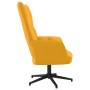 Sillón de relax de terciopelo amarillo mostaza de , Sillones - Ref: Foro24-328102, Precio: 101,85 €, Descuento: %