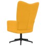 Sillón de relax de terciopelo amarillo mostaza de , Sillones - Ref: Foro24-328102, Precio: 101,85 €, Descuento: %