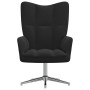 Black velvet relaxation armchair by , Armchairs - Ref: Foro24-328123, Price: 126,52 €, Discount: %