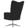 Black velvet relaxation armchair by , Armchairs - Ref: Foro24-328123, Price: 126,52 €, Discount: %