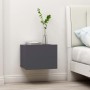 Bedside tables 2 units plywood gray 40x30x30 cm by vidaXL, Nightstands - Ref: Foro24-801058, Price: 68,01 €, Discount: %