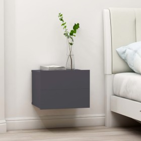 Bedside tables 2 units plywood gray 40x30x30 cm by vidaXL, Nightstands - Ref: Foro24-801058, Price: 66,99 €, Discount: %