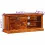 Mueble para TV de madera maciza de sheesham 90x30x40 cm de vidaXL, Muebles TV - Ref: Foro24-245160, Precio: 127,68 €, Descuen...