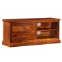 Mueble para TV de madera maciza de sheesham 90x30x40 cm de vidaXL, Muebles TV - Ref: Foro24-245160, Precio: 127,68 €, Descuen...