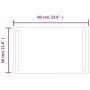 Bathroom mirror with LED 30x60 cm by , Mirrors - Ref: Foro24-3154060, Price: 45,36 €, Discount: %