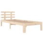 Solid wood bed frame 90x190 cm by , Beds and slatted bases - Ref: Foro24-814719, Price: 65,99 €, Discount: %