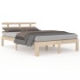 Estructura de cama madera maciza 150x200 cm de , Camas y somieres - Ref: Foro24-814759, Precio: 115,47 €, Descuento: %