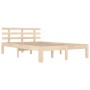 Estructura de cama madera maciza 150x200 cm de , Camas y somieres - Ref: Foro24-814759, Precio: 115,47 €, Descuento: %