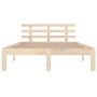 Estructura de cama madera maciza 150x200 cm de , Camas y somieres - Ref: Foro24-814759, Precio: 115,47 €, Descuento: %