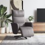 Gray synthetic leather recliner with footrest by , Armchairs - Ref: Foro24-356587, Price: 211,44 €, Discount: %