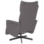 Sillón reclinable con reposapiés cuero sintético gris de , Sillones - Ref: Foro24-356587, Precio: 211,44 €, Descuento: %