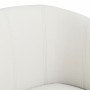 Sillón con taburete cuero sintético blanco de , Sillones - Ref: Foro24-356494, Precio: 155,99 €, Descuento: %