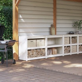 Outdoor kitchen furniture 2 pieces solid white pine wood by , Kitchen cabinets - Ref: Foro24-3196147, Price: 364,02 €, Discou...