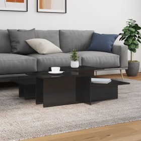 Coffee tables 2 pcs glossy black engineered wood by , Coffee table - Ref: Foro24-3216156, Price: 80,99 €, Discount: %