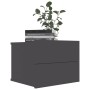 Bedside tables 2 units plywood gray 40x30x30 cm by vidaXL, Nightstands - Ref: Foro24-801058, Price: 68,01 €, Discount: %