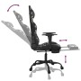 Silla gaming masaje reposapiés cuero sintético negro camuflaje de , Sillones para videojuegos - Ref: Foro24-345422, Precio: 1...