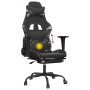 Silla gaming masaje reposapiés cuero sintético negro camuflaje de , Sillones para videojuegos - Ref: Foro24-345422, Precio: 1...