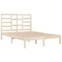 Estructura de cama de madera maciza de pino 160x200 cm de , Camas y somieres - Ref: Foro24-3105805, Precio: 126,65 €, Descuen...