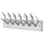 Aluminum hanger with hooks for clothes, coats (Silver) by , Hat and coat racks - Ref: Foro24-242339, Price: 35,11 €, Discount: %