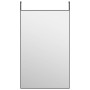 Black glass and aluminum door mirror 50x80 cm by , Mirrors - Ref: Foro24-327410, Price: 31,96 €, Discount: %