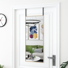 Glass and gold aluminum door mirror 40x100 cm by , Mirrors - Ref: Foro24-327417, Price: 49,99 €, Discount: %