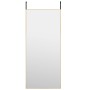 Espejo de puerta cristal y aluminio dorado 40x100 cm de , Espejos - Ref: Foro24-327417, Precio: 49,16 €, Descuento: %