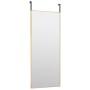 Espejo de puerta cristal y aluminio dorado 40x100 cm de , Espejos - Ref: Foro24-327417, Precio: 49,16 €, Descuento: %