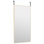 Espejo de puerta cristal y aluminio dorado 50x100 cm de , Espejos - Ref: Foro24-327420, Precio: 55,49 €, Descuento: %