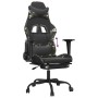 Gaming chair with footrest black camouflage synthetic leather by , Gaming chairs - Ref: Foro24-3143664, Price: 113,45 €, Disc...