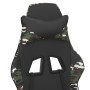 Gaming chair with footrest black camouflage synthetic leather by , Gaming chairs - Ref: Foro24-3143664, Price: 113,45 €, Disc...