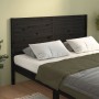 Solid black pine wood bed headboard 186x4x100 cm by , Headboards and footboards - Ref: Foro24-819039, Price: 102,47 €, Discou...