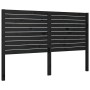 Solid black pine wood bed headboard 186x4x100 cm by , Headboards and footboards - Ref: Foro24-819039, Price: 102,47 €, Discou...